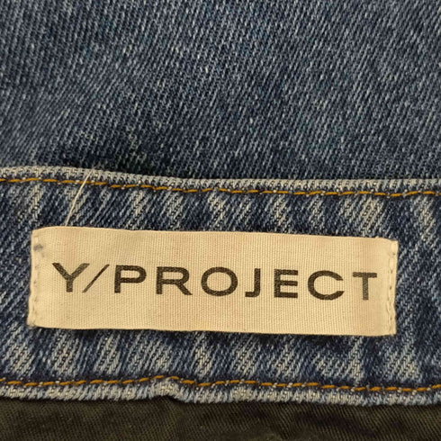 ワイプロジェクト Y/PROJECT ベルトデザイン ワイドデニムパンツ レディース 26