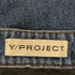 ワイプロジェクト Y/PROJECT ベルトデザイン ワイドデニムパンツ レディース 26