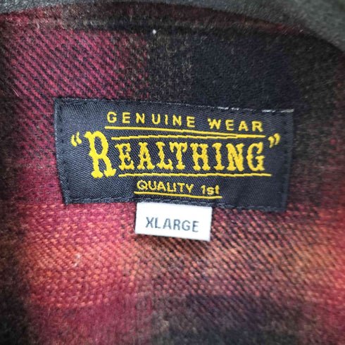 realthing オンブレチェック ネルシャツ メンズ JPN:L