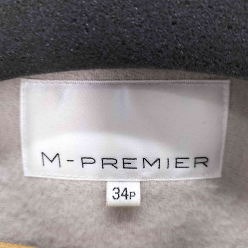 エムプルミエ M-PREMIER ファーポケットノーカラーコート レディース 34P