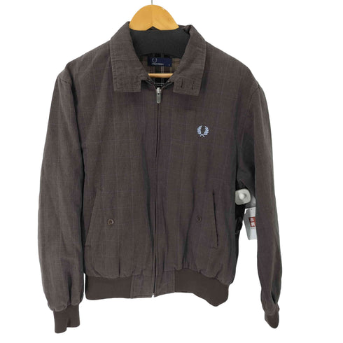 フレッドペリー FRED PERRY 刺繍ロゴ チェック柄 スイングトップ メンズ S