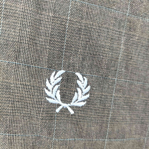 フレッドペリー FRED PERRY 刺繍ロゴ チェック柄 スイングトップ メンズ S