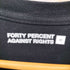 フォーティーパーセントアゲインストライツ FORTY PERCENTS AGAINST RIGHTS MY LIFE IS MY LIFE ボックスロゴプリント クルーネック Tシャツ メンズ import:M
