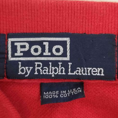 ポロバイラルフローレン Polo by RALPH LAUREN USA製 ポニー刺繍 ショートスリーブ ポロシャツ メンズ import:M