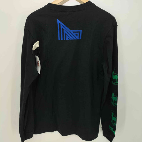 ANUSTES Eternal Forest デスメタル プリント L/S クルーネック カットソー メンズ import:M