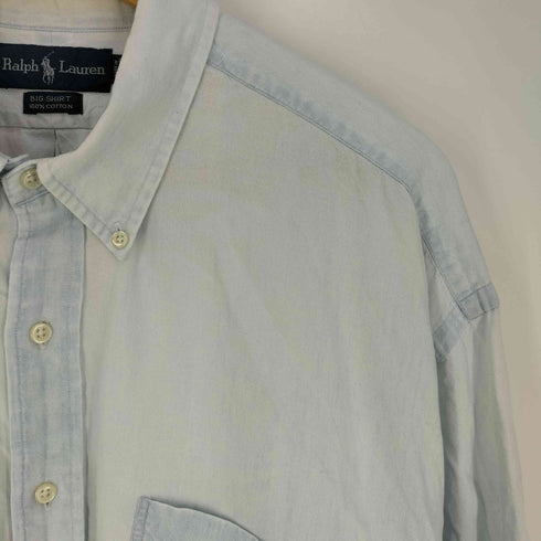ラルフローレン RALPH LAUREN BIG SHIRT ポニー刺繍 ポケット ボタンダウンシャツ メンズ import:XL