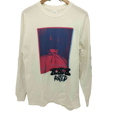 XXX Rated プリント L/S クルーネック Tシャツ メンズ import:M