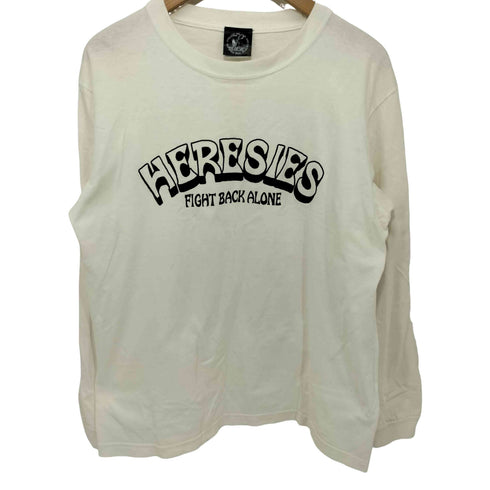 HERESIES バンドプリント L/S クルーネック Tシャツ メンズ import:M