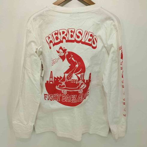HERESIES バンドプリント L/S クルーネック Tシャツ メンズ import:M