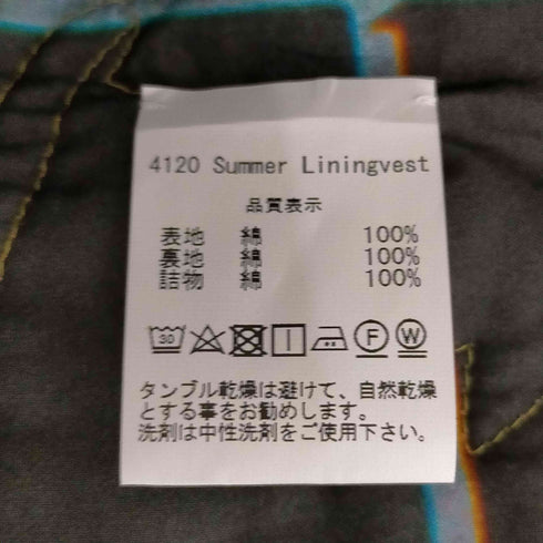 ブレス BLESS Summer Liningvest メンズ ONE SIZE
