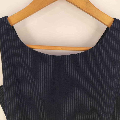 ポロラルフローレン POLO RALPH LAUREN ストライプ バックボタン ノースリーブ チュニックワンピース レディース 14