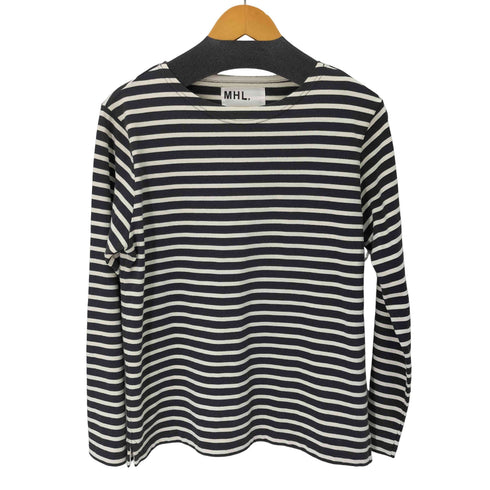 エムエイチエル MHL. L/Sボーダーバスクシャツ メンズ JPN:M