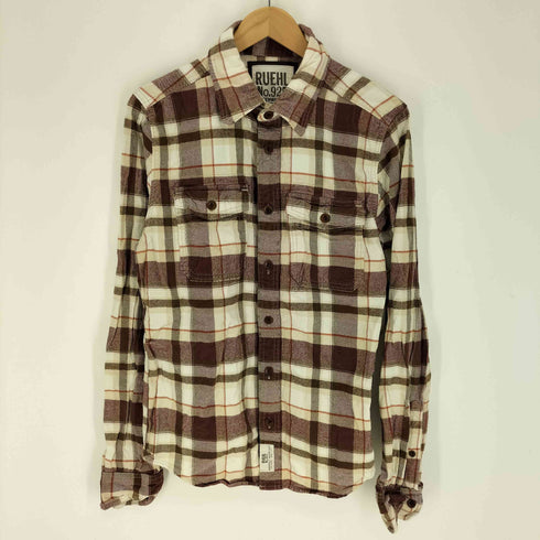 ルールナンバー RUEHL No.925 猫目ボタン L/S コットン フランネル シャツ メンズ M