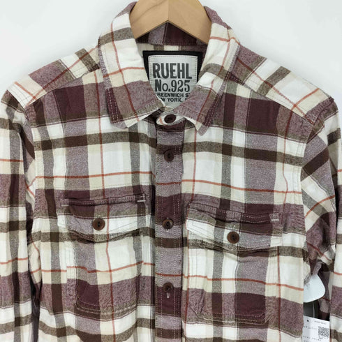 ルールナンバー RUEHL No.925 猫目ボタン L/S コットン フランネル シャツ メンズ M