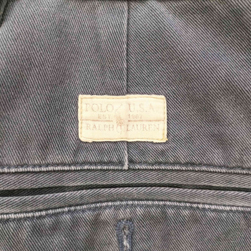 ポロバイラルフローレン Polo by RALPH LAUREN メキシコ製 コットン ノータック チノパンツ メンズ 42×32