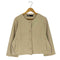 ザラ ZARA フェイクスウェード ノーカラージャケット レディース import:L