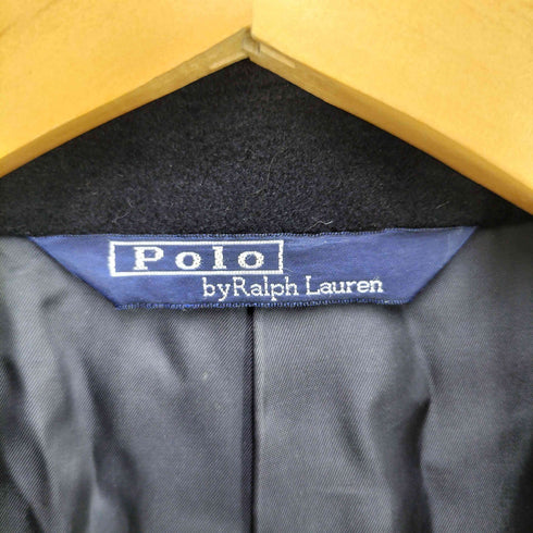 ポロバイラルフローレン Polo by RALPH LAUREN 90S 三角タグ 裏地サテン 比翼 ウール ステンカラーコート メンズ