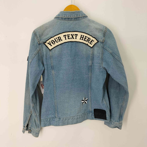 アズールバイマウジー AZUL by moussy ヴィンテージワッペンデニムジャケット メンズ import:S