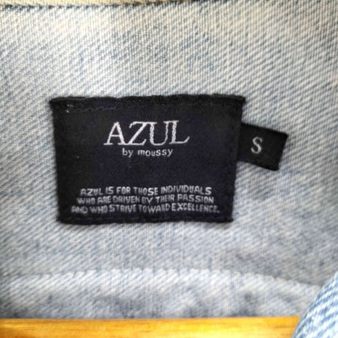 アズールバイマウジー AZUL by moussy ヴィンテージワッペンデニムジャケット メンズ import:S