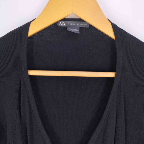 アルマーニエクスチェンジ ARMANI EXCHANGE レーヨン シルク リブニットカーディガン レディース import:XS
