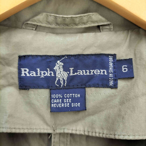 ラルフローレン RALPH LAUREN 90S 一重 ライトウェイト トレンチコート ユニセックス メンズ 6