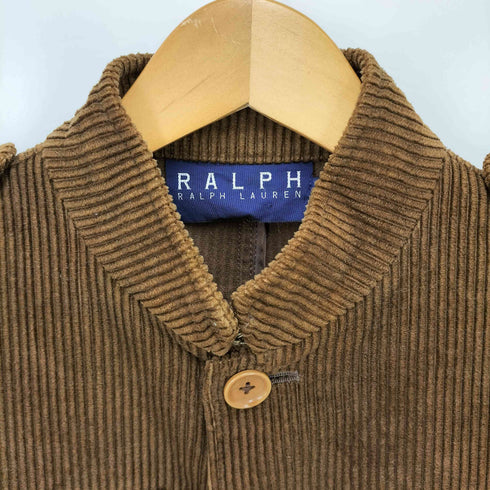 ラルフローレン RALPH LAUREN RALPH RALPH LAUREN 太畝 コーデュロイ マオカラー エポレット ミリタリーフィールド シャツ ジャケット ユニセックス レディース 11