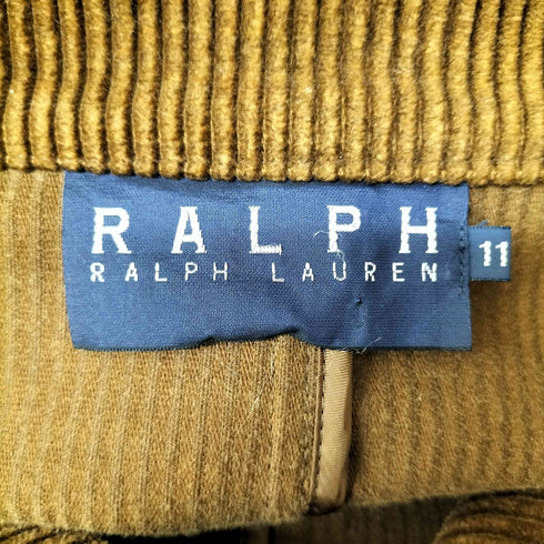 ラルフローレン RALPH LAUREN RALPH RALPH LAUREN 太畝 コーデュロイ マオカラー エポレット ミリタリーフィールド シャツ ジャケット ユニセックス レディース 11