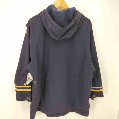 ラルフローレン RALPH LAUREN 90S 裏地フリース エポレット マリン シェルジャケット 金ボタン メンズ import:S