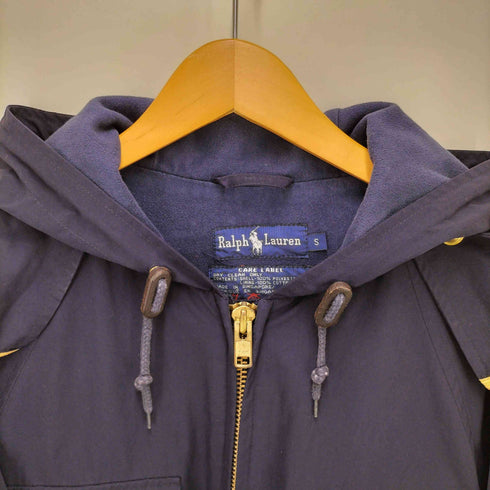 ラルフローレン RALPH LAUREN 90S 裏地フリース エポレット マリン シェルジャケット 金ボタン メンズ import:S