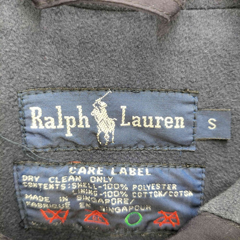 ラルフローレン RALPH LAUREN 90S 裏地フリース エポレット マリン シェルジャケット 金ボタン メンズ import:S