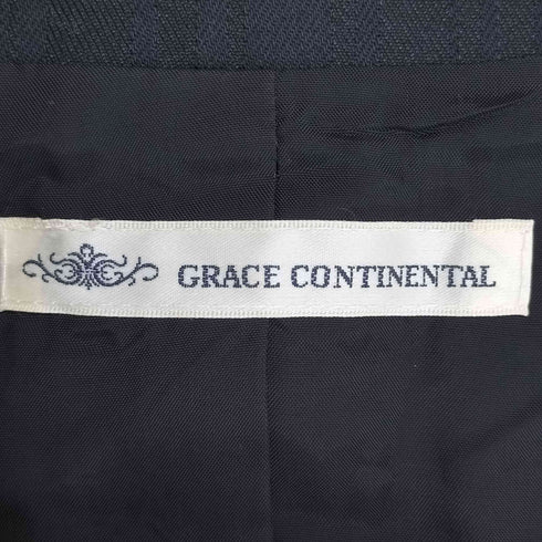 グレースコンチネンタル GRACE CONTINENTAL ストライプ 1B テーラードジャケット レディース JPN:36