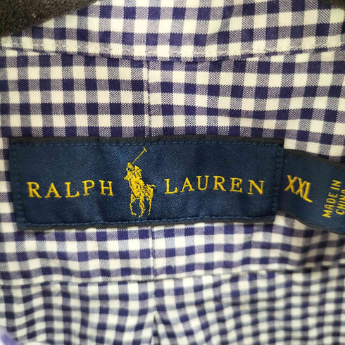 ラルフローレン RALPH LAUREN スモールポニー刺繍 ボタンダウンL/Sギンガムチェックシャツ ボックス メンズ import:XXL