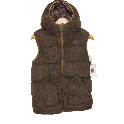ザノースフェイス THE NORTH FACE ボア フーデッド ジップアップ ダウン ベスト メンズ import:S