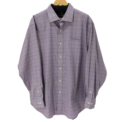 ローレンラルフローレン LAUREN RALPH LAUREN CLASSIC FIT NON IRON ワンポケットL/Sグランチェックシャツ メンズ 17 1/2