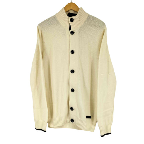 ブラックレーベルクレストブリッジ BLACK LABEL CRESTBRIDGE ウール混コットンカーディガン メンズ JPN:L