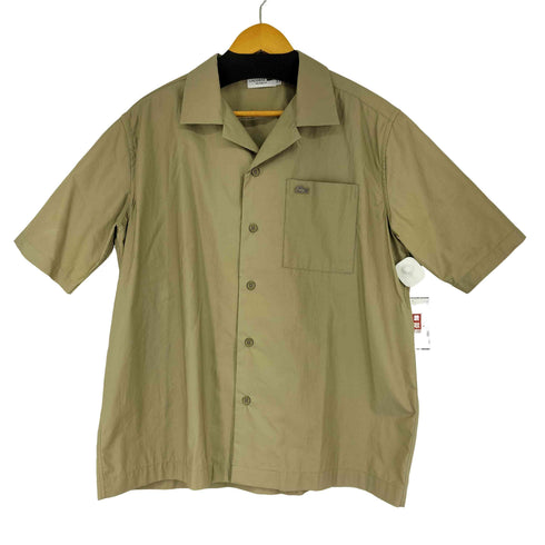 ラコステ LACOSTE コットンバックサテンオープンネックシャツ メンズ US S/M