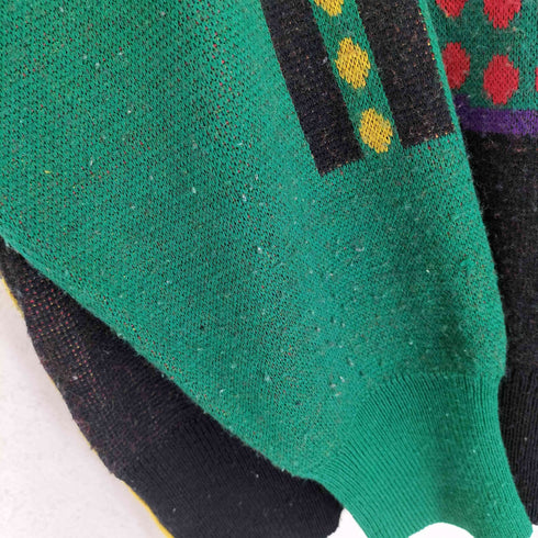 GIANNI VERSANI 総柄ニット メンズ