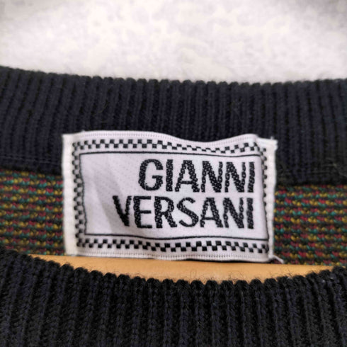 GIANNI VERSANI 総柄ニット メンズ