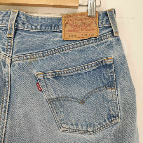 リーバイス Levis 2001年4月製造 ボタン裏555 バレンシア工場製 501 MADE IN USA メンズ W35L34