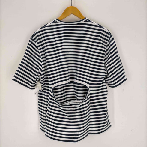 ジュンヤワタナベコムデギャルソン JUNYA WATANABE COMME des GARCONS AD2018 オープンバッグ ボーダーカットソー レディース JPN:S