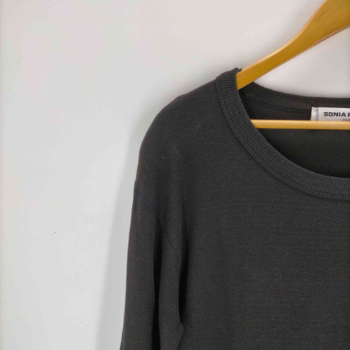 ソニアリキエル SONIA RYKIEL フランス製 ラインストーン ニットワンピース レディース