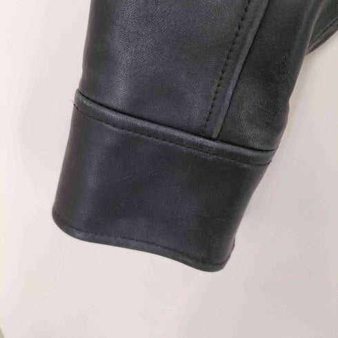 ギャップ Gap 裏地キルティング 羊革 シープレザー ライダース ジャケット レディース import:M