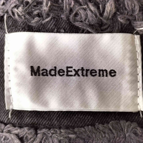 メイド エクストリーム MADE EXTREME 切りっぱなし パッチワーク ブラック デニム パンツ ユニセックス レディース XL
