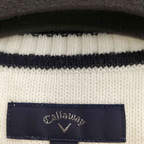 キャロウェイ Callaway 刺繍 Vネック チルデンニット セーター メンズ JPN:M