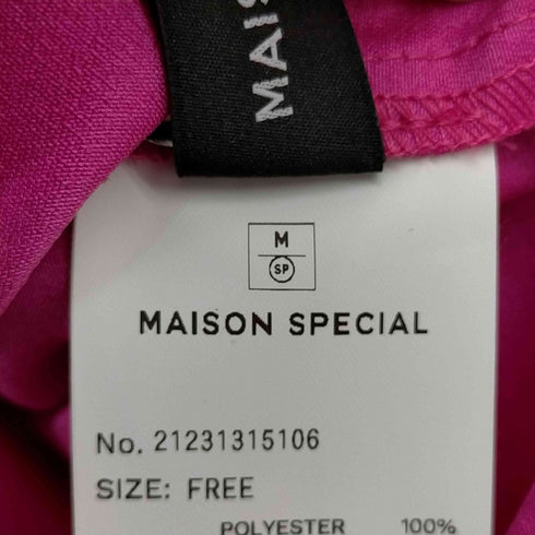 メゾンスペシャル MAISON SPECIAL Silky Double Cross Volume Shirt レディース FREE