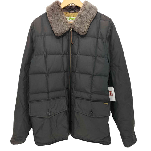 エディーバウアー Eddie Bauer 00S 50-60S 復刻 トーテムポールタグ YUKON 襟ボア 袖リブ ダブルジップ グースダウン メンズ import:M