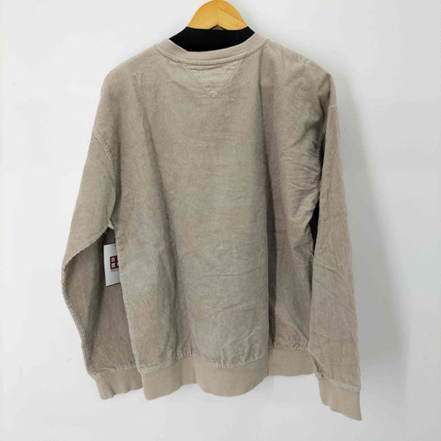トミージーンズ tommy jeans ロゴ刺繍 コーデュロイスウェットプルオーバー メンズ JPN:M
