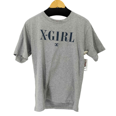 エックスガール X-girl COLLEGE LOGO S/S BIG TEE レディース import:S
