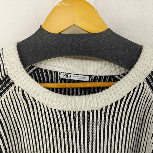 ザラ ZARA textured colorblock sweater メンズ import:XL