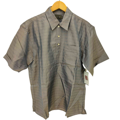 カルバンクライン CALVIN KLEIN 玉虫 プルオーバー S/S シャツ ボックスシルエット メンズ import:M